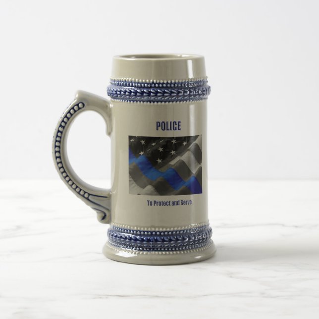 Police Beer Stein (Left)