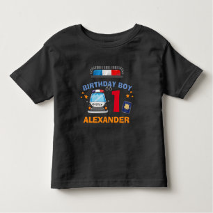 Police birthday toddler t-shirt