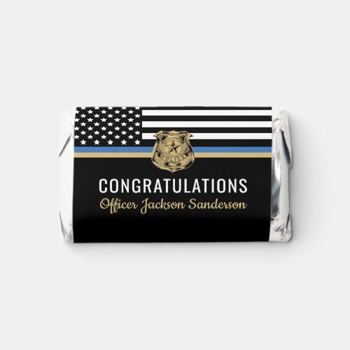 Police Blue Line Flag Congratulations Retirement