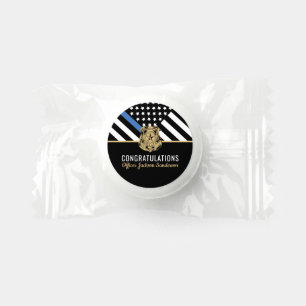 Police Blue Line Flag Congratulations Retirement Life Saver® Mints