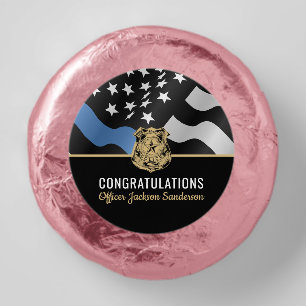 Police Blue Line Retirement Party Law Enforcement Dipped Oreo Cookie Favors