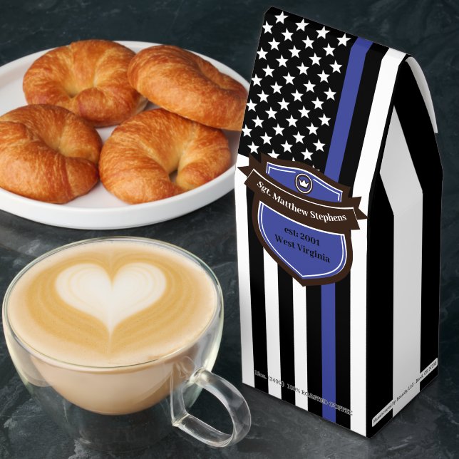 Police Blue Line Shield  Roasted Coffee (Breakfast)