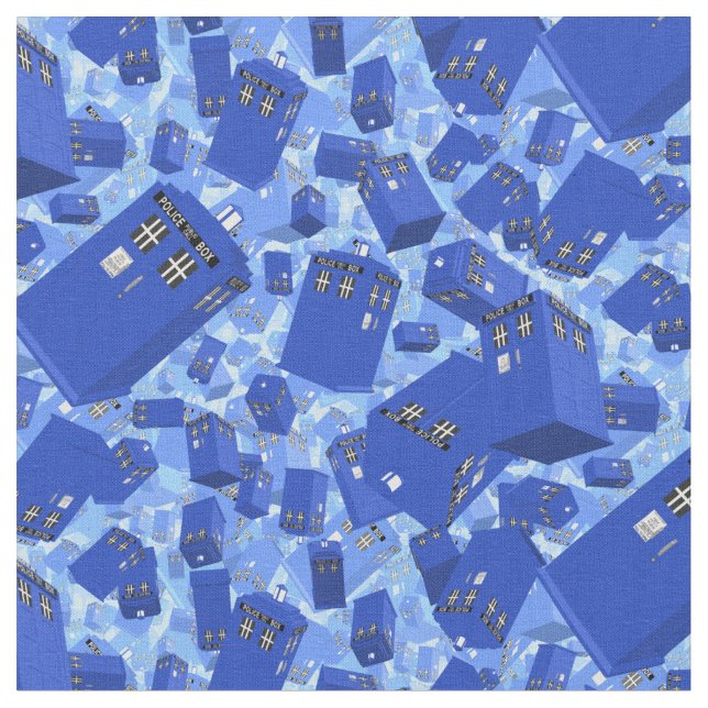 Police Box Fabric (Close Up)