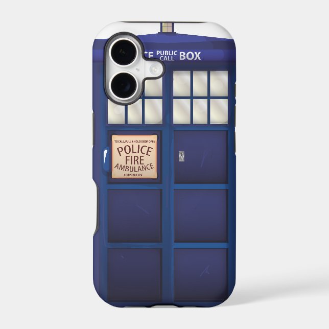Police Box Iphone Case (Back)