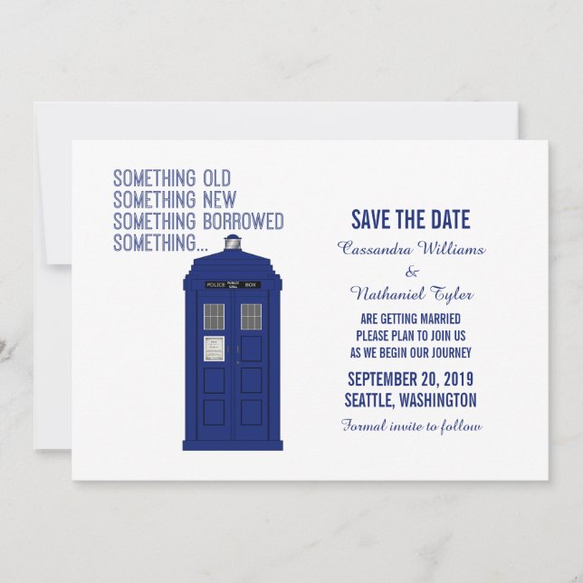 Police Box Save the Date Invite v1 (Front)