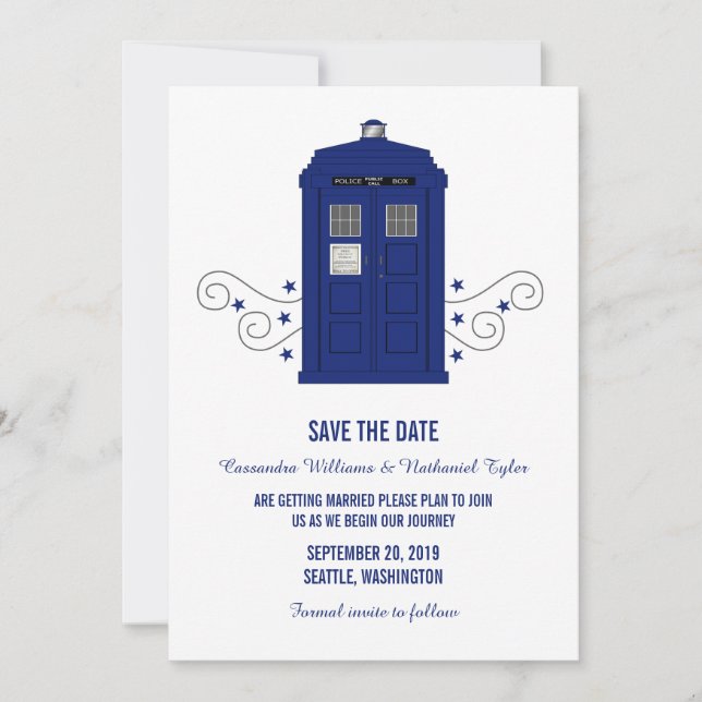 Police Box Save the Date Invite v3 (Front)