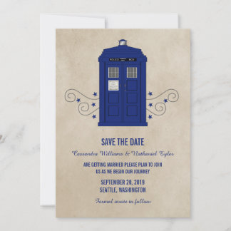 Police Box Save the Date Invite v6