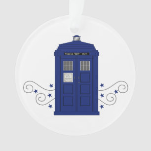 Police Box Swirls Acrylic Ornament
