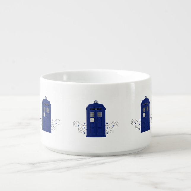 Police Box Swirls Chili Bowl (Center)