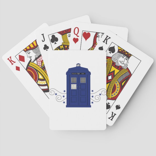 Police Box Swirls Playing Cards (Back)