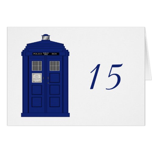 Police Box Table Number Card v5