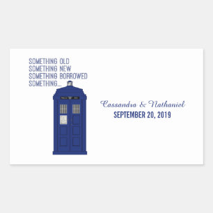 Police Box Wedding Stickers v1