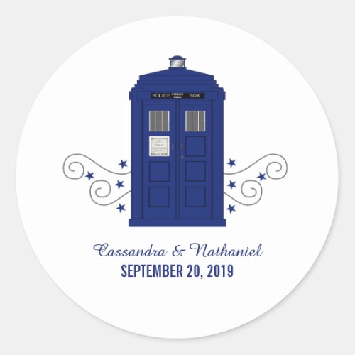 Police Box Wedding Stickers v3