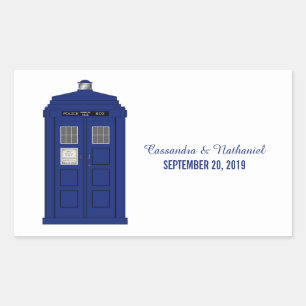 Police Box Wedding Stickers v5