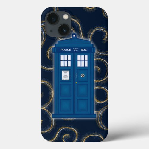Police Box with Swirls iPhone 13 Case