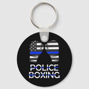 Police Boxing Blue Line Boxing Gloves Sport Gift S Keychain