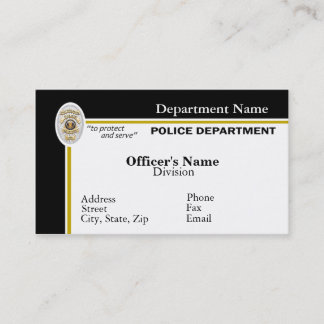 Police Business Card