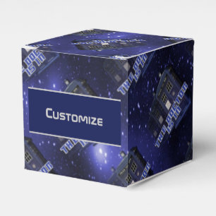 Police Call Box Cube Favor Box