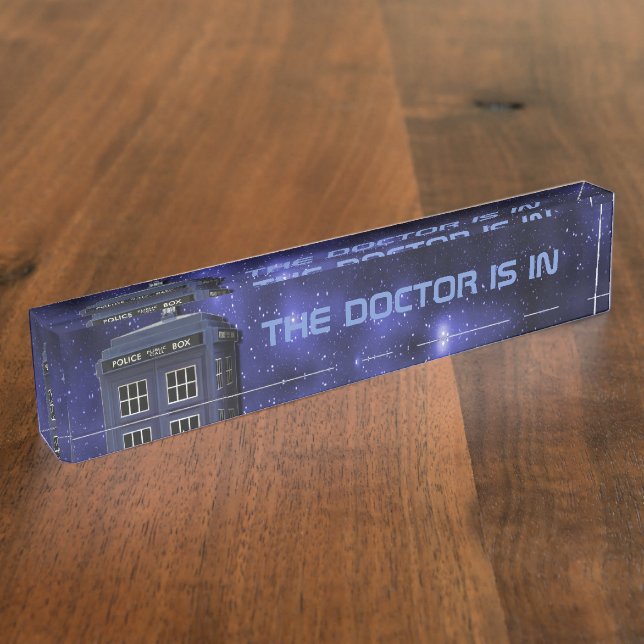 Police Call Box Desk Name Plate (Side)