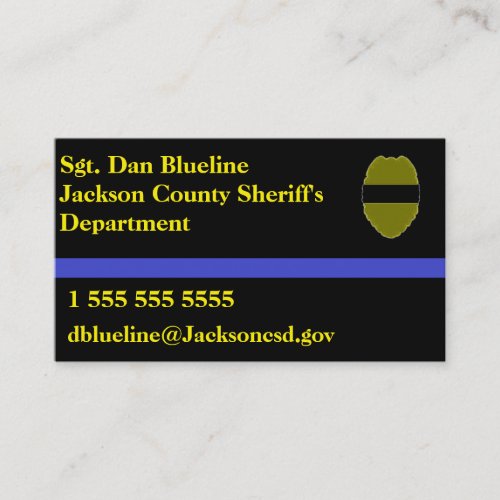 Police calling cards