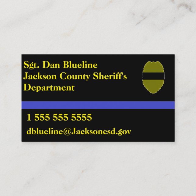 Police calling cards (Front)