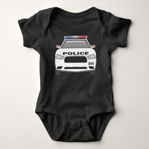 Police Car 911 Infant Boys and Girls Baby Bodysuit