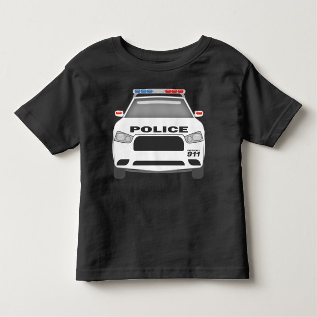 Police Car 911Toddler Boys and Girls Toddler T-shirt (Front)