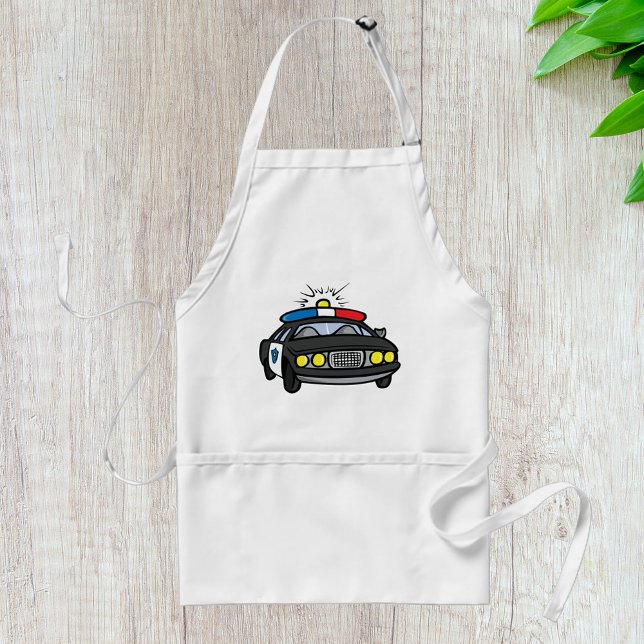 Police Car Adult Apron (Creator Uploaded)