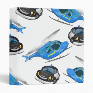 Police Car and helicopter Binder