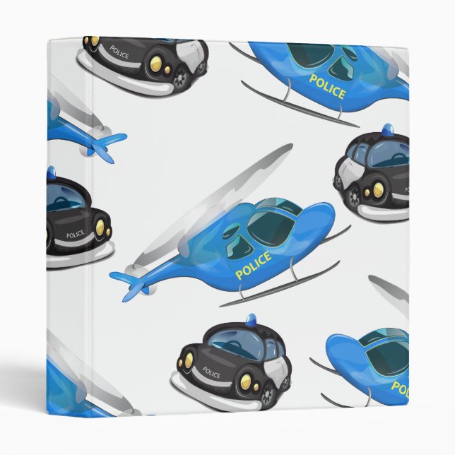 Police Car and helicopter Binder (Front/Spine)