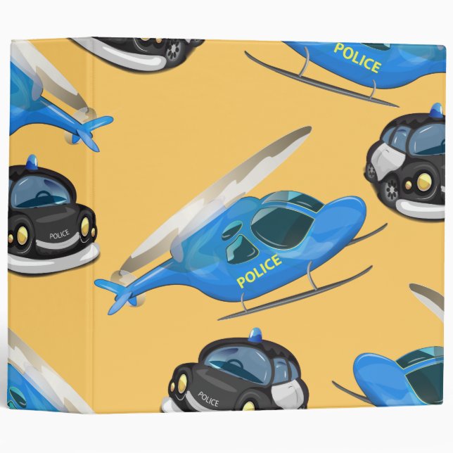 Police Car and helicopter Binder (Front/Spine)