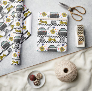 Police Car Birthday Party Wrapping Paper