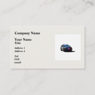 Police Car Business Card