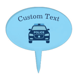 Police Car Cake Topper