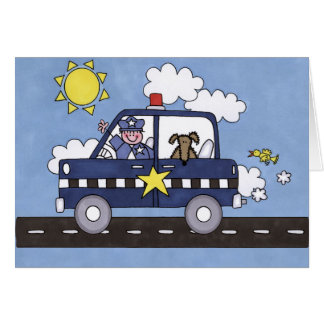 Police Car Cards