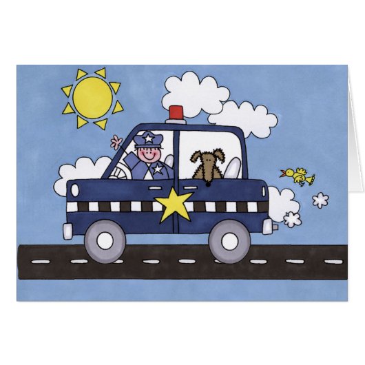 Police Car Cards (Front Horizontal)