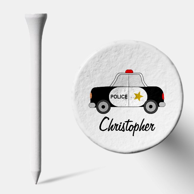 Police Car Design Golf Tees (Combo)