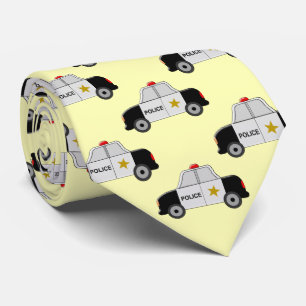 Police Car Design Tie