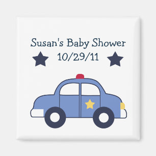 Police Car/Hero Magnet/Keepsake/Party Favor Magnet