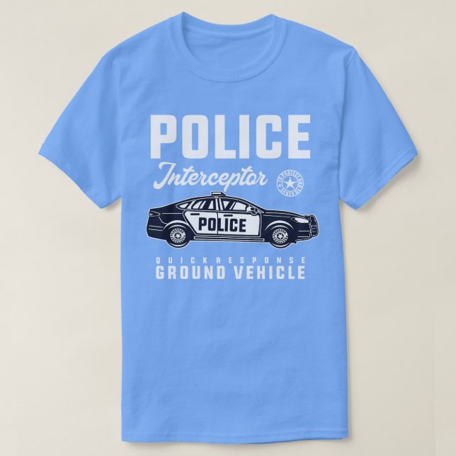 POLICE CAR INTERCEPTOR T-Shirt (Design Front)