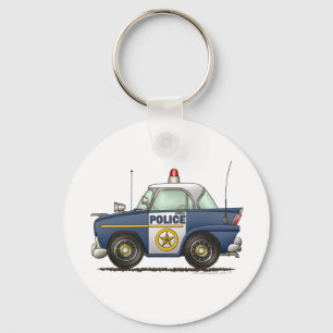 Police Car Law Enforcement Keychain