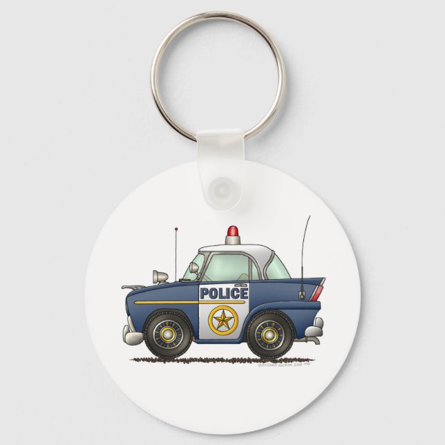 Police Car Law Enforcement Keychain (Front)