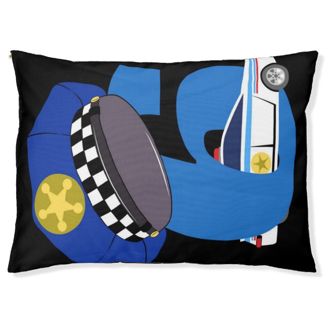 police car pet bed (Front)