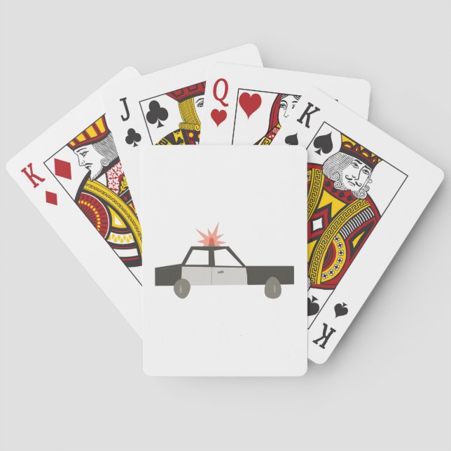 Police Car Poker Cards (Back)