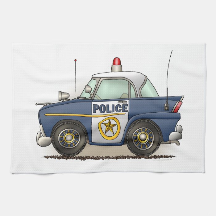 Police Car Police Crusier Cop Car Hand Towel
