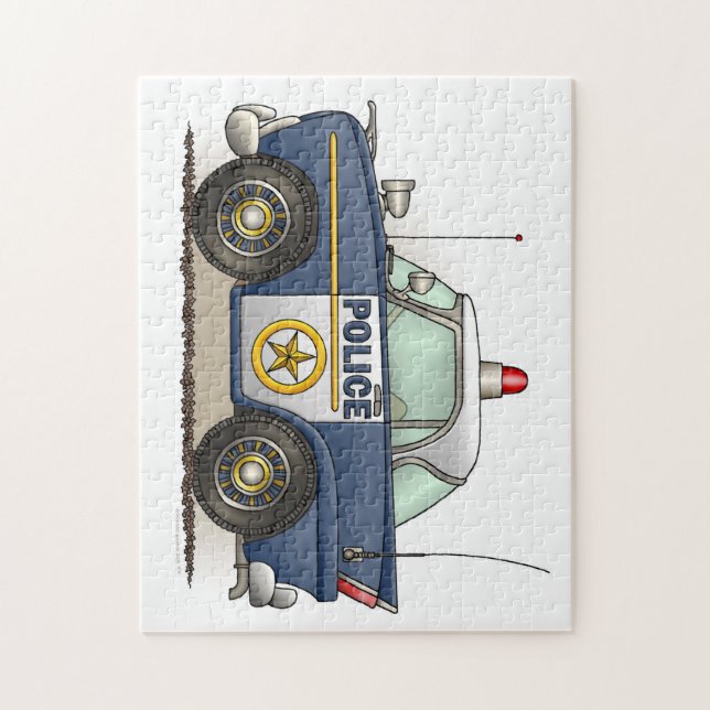 Police Car Police Crusier Cop Car Jigsaw Puzzle (Vertical)