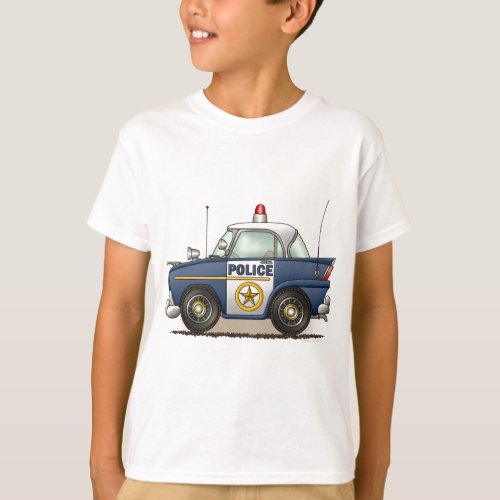 Police Car Police Crusier Cop Car Kids T_Shirt