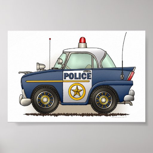 Police Car Police Crusier Cop Car Poster