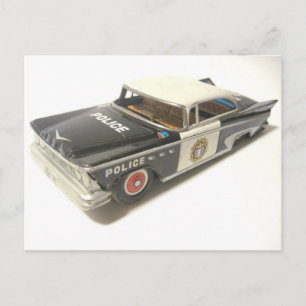 Police Car Postcard
