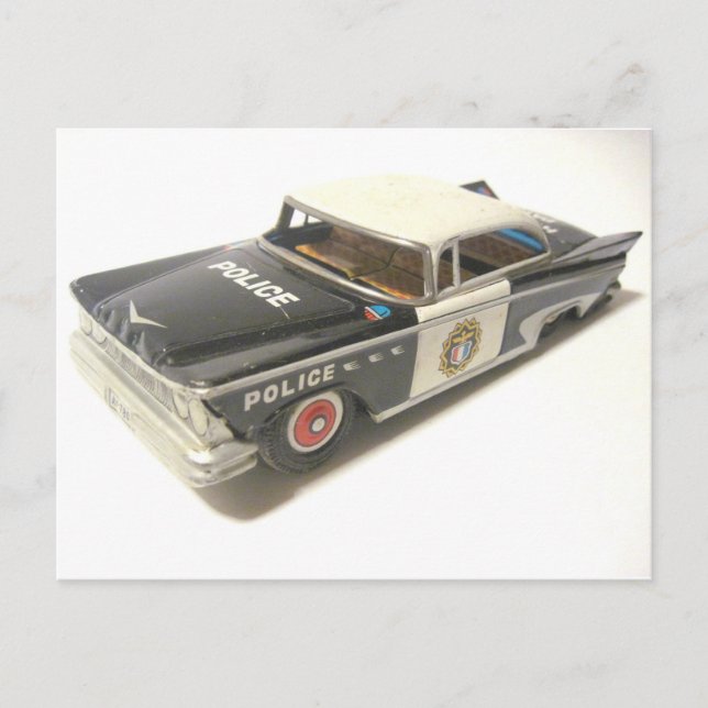 Police Car Postcard (Front)
